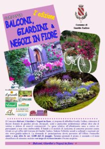 Locandina concorso Balconi, Giardini e Negozi in fiore-locandina