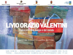 mostra di Livio Orazio Valentini-locandina