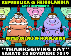 FRIGOLANDIA Festa del ringraziamento 2019-locandina