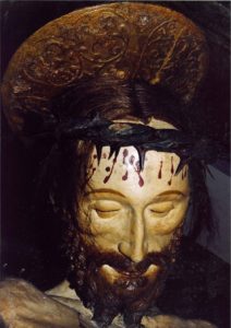 Volto del crocifisso del venerdì santo