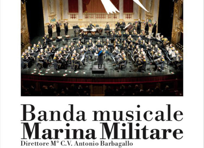 La banda musicale della Marina Militare a Gubbio per evento benefico-locandina-copertina