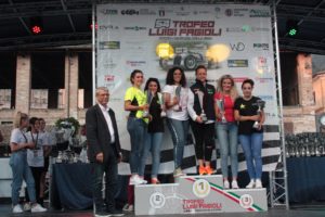 La premiazione delle pilote donne