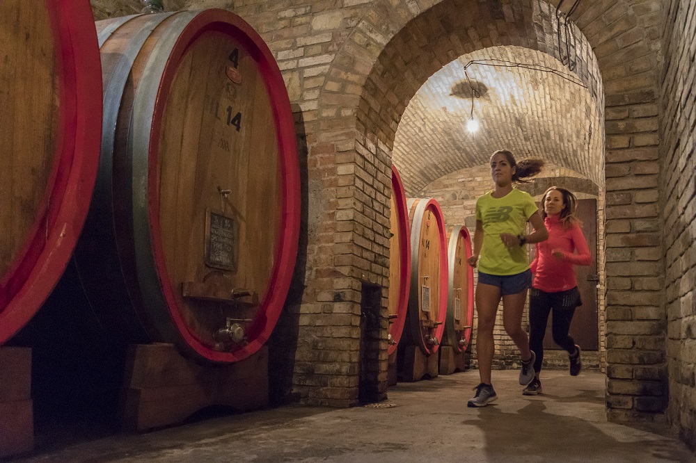 Sagrantino running - cantina