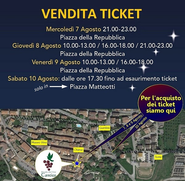 Calici di Stelle a Torgiano - indicazioni stradali