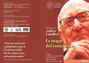 All’Università per Stranieri di Perugia l’omaggio a Camilleri-brochure