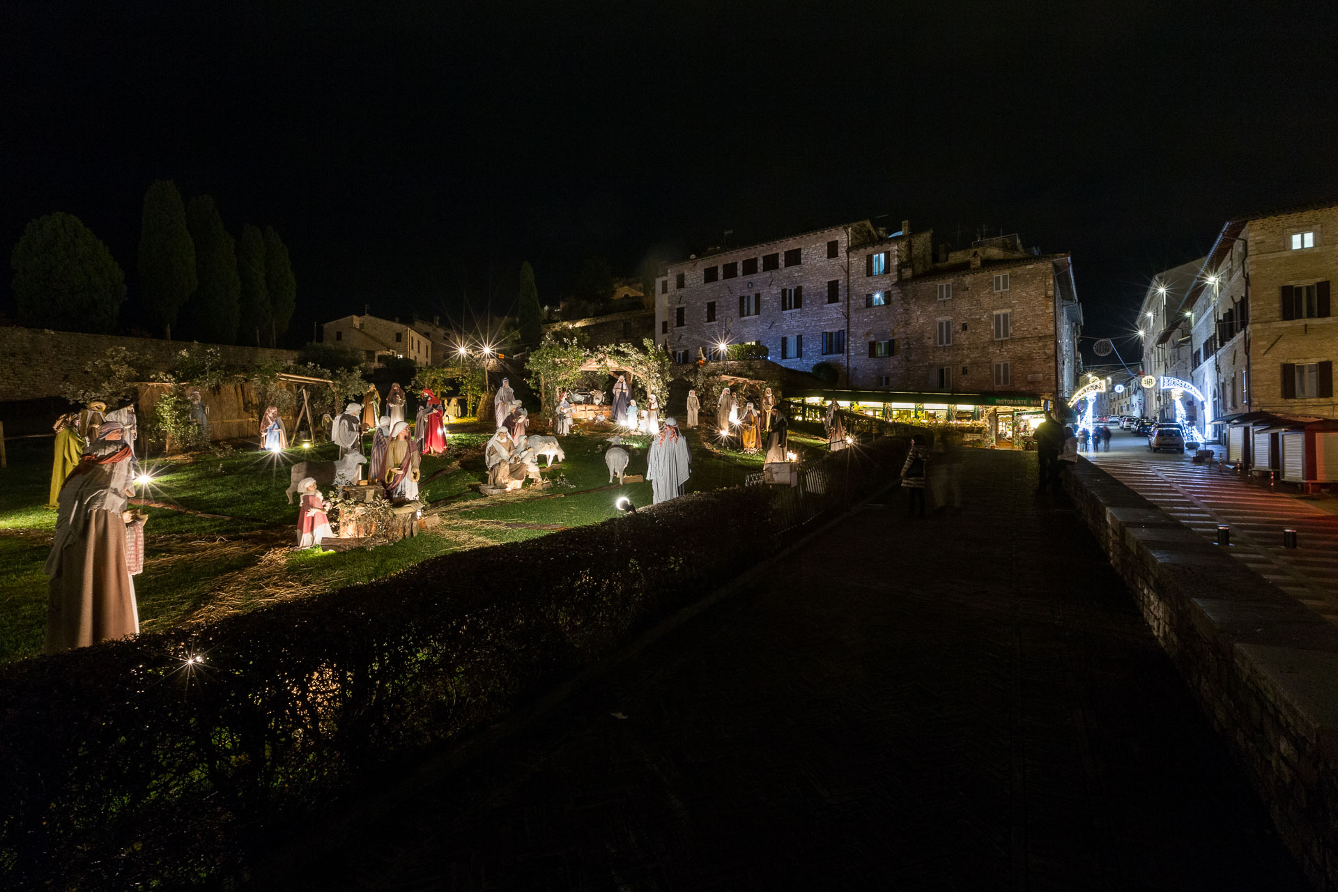 Natale ad Assisi - presepe al prato