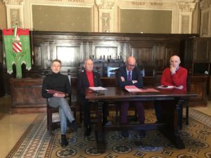 Un momento della Conferenza Stampa-in