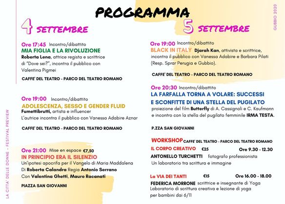 Programma - La città delle donne
