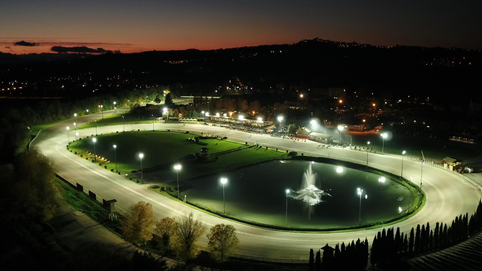 Ippodromo vista notturna