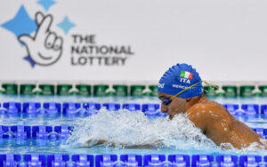 Riccardo Menciotti in vasca