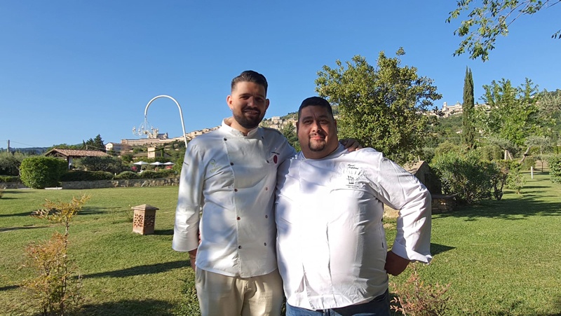 Da sinistra chef Lorenzo Cantoni e Paolo Trippini
