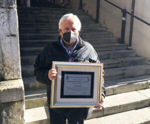 Franco Paoletti con la Menzione Speciale