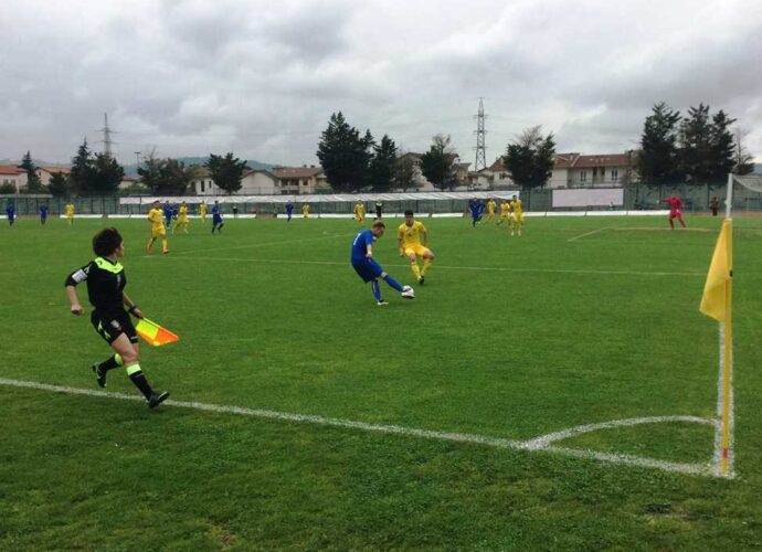 Un momento della Partita Italia-Romania Under 18 a Gualdo Tadino-cop