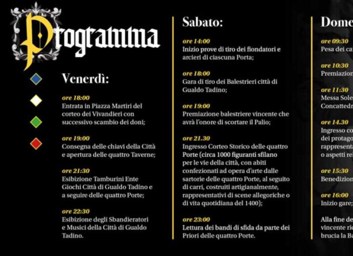 programma Giochi de le Porte 2026-cop